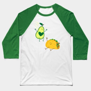 Avocado Taco design Baseball T-Shirt